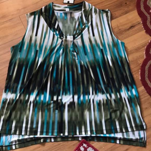 Dana Buchman Tops - Dana Buchman Sz XXL knotted V Neck Top NWT Dana Buchman Tops - Dana Buchman Sz XXL knotted V Neck Top NWT